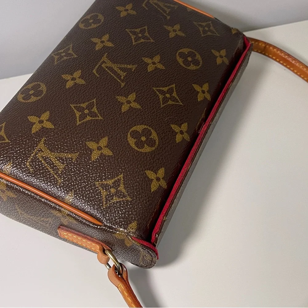 RARE Louis Vuitton Recital Monogram Pochette Shoulder Bag brown purse handbag - Picture 8 of 11